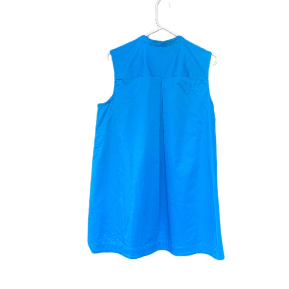 NWT VISION 155 Turquoise Mandarin Collar Button Tunic Top Blouse 12 - Picture 10 of 11